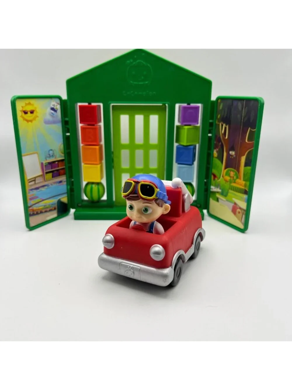 Cocomelon Melon Patch Academy Playset With JJ In Red Toy Car